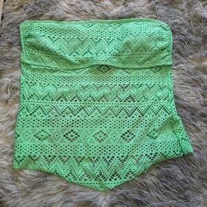 Tankini swimsuit top, mint Green color womans size M no tag